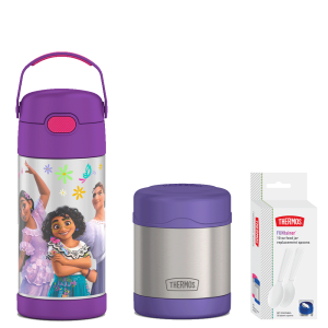 12oz Encanto FUNtainer  Water Bottle & 10oz Food Jar Bundle
