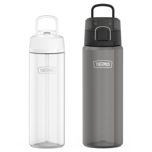 26oz Straw Lid & 32oz Spout Lid Tritan  Water Bottle Bundle - Clear & Smoke