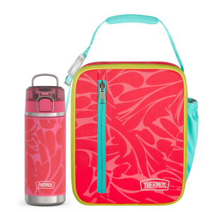 Abstract Petals Upright & 18oz Icon Kids Water Bottle Bundle