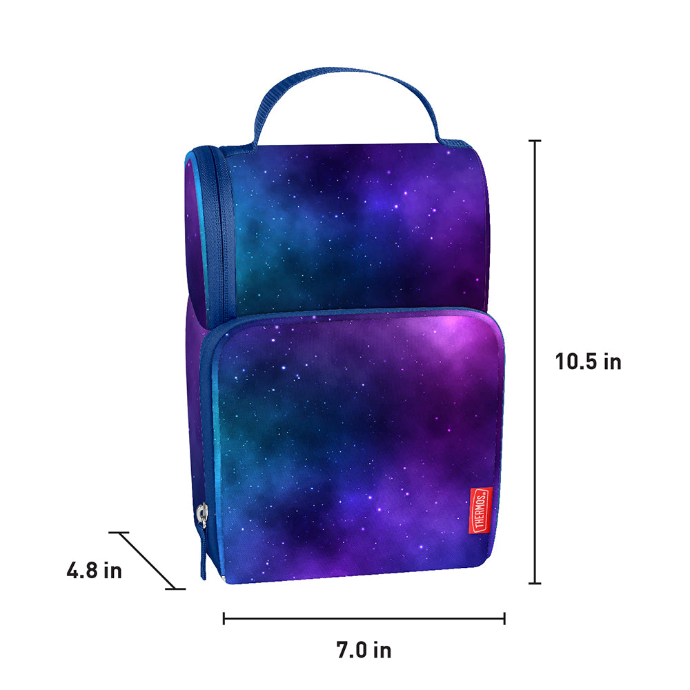 Tween Dual Lunch Box Galaxy Navy/purple - Image 2