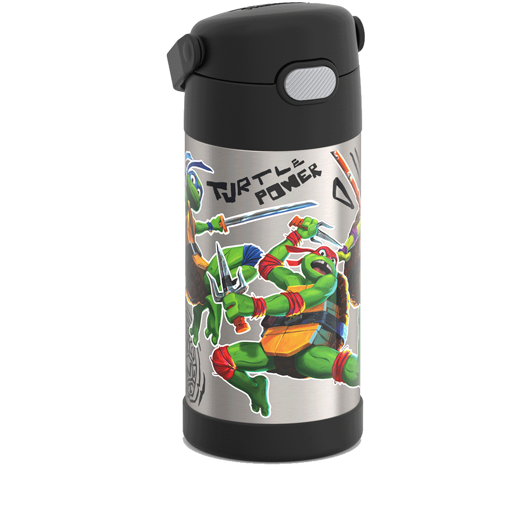 12oz FUNtainer Water Bottle Teenage Mutant Ninja Turtles - Image 3