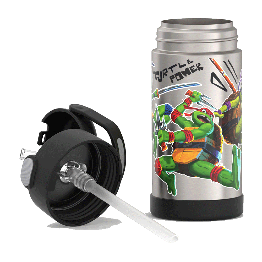 12oz FUNtainer Water Bottle Teenage Mutant Ninja Turtles - Image 2