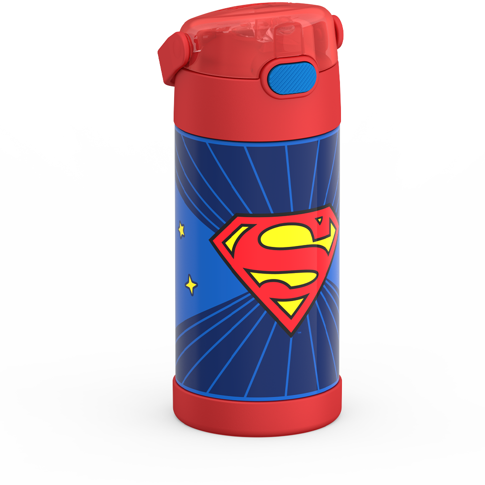 12oz FUNtainer Water Bottle Superman - Image 5
