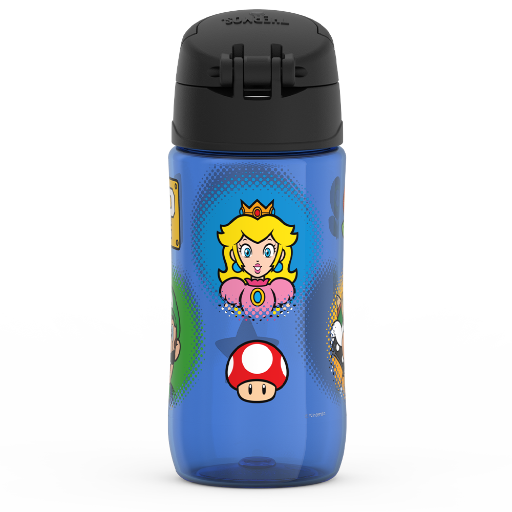 16oz Thermos Kids Water Bottle With Spout Lid Mario Kart - Image 3