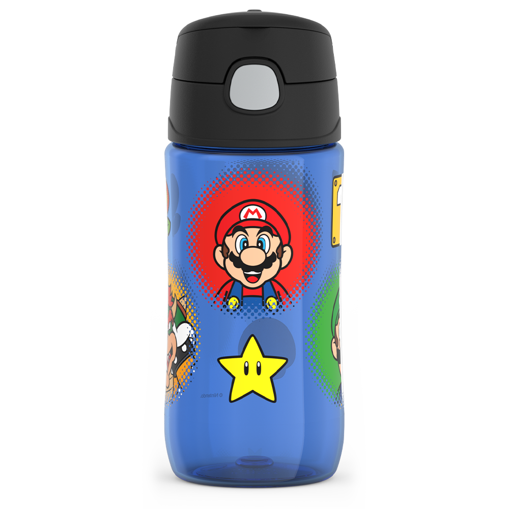 16oz Thermos Kids Water Bottle With Spout Lid Mario Kart - Image 7