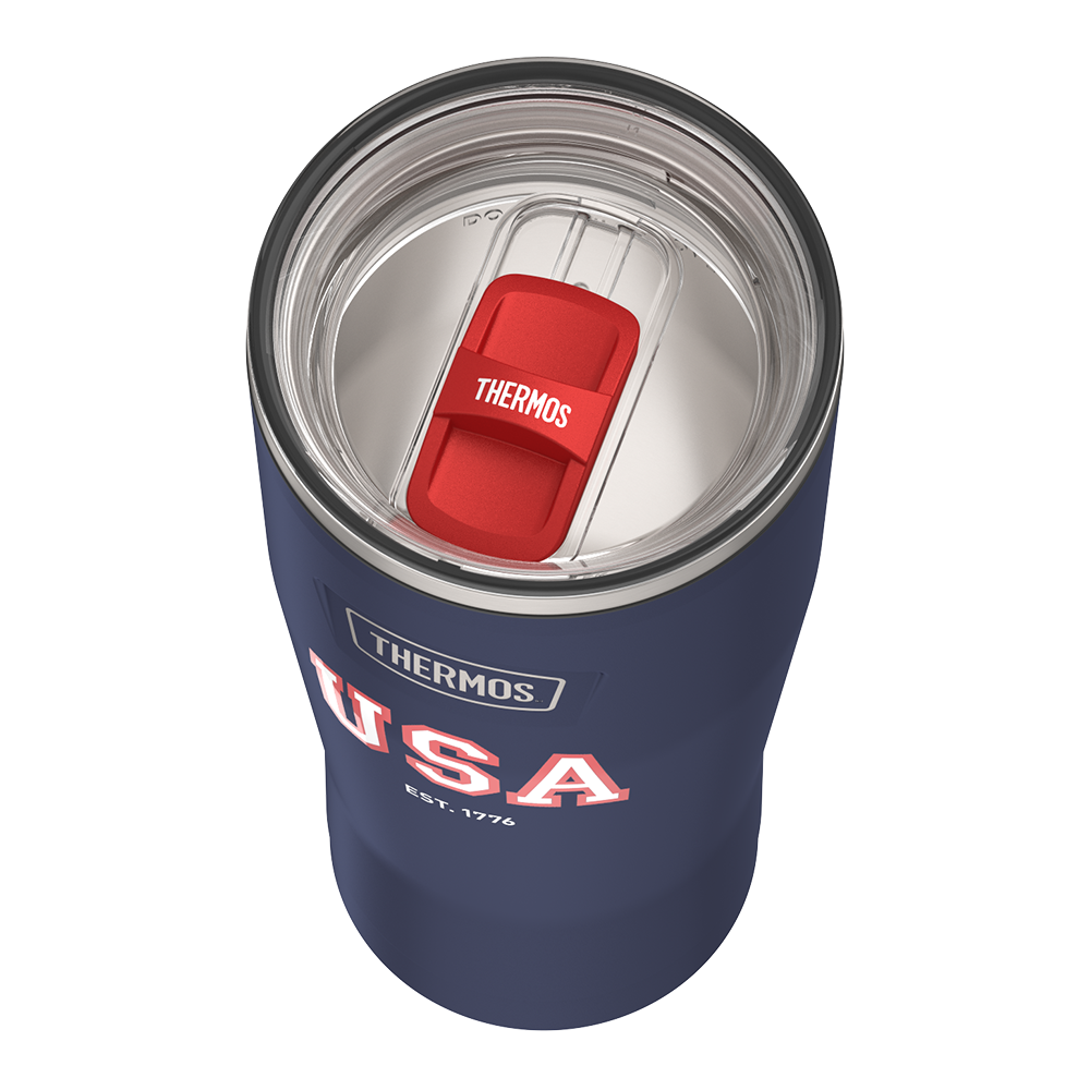 24oz ICON TUMBLER WITH SLIDE LOCK LID - NAVY USA - Image 3